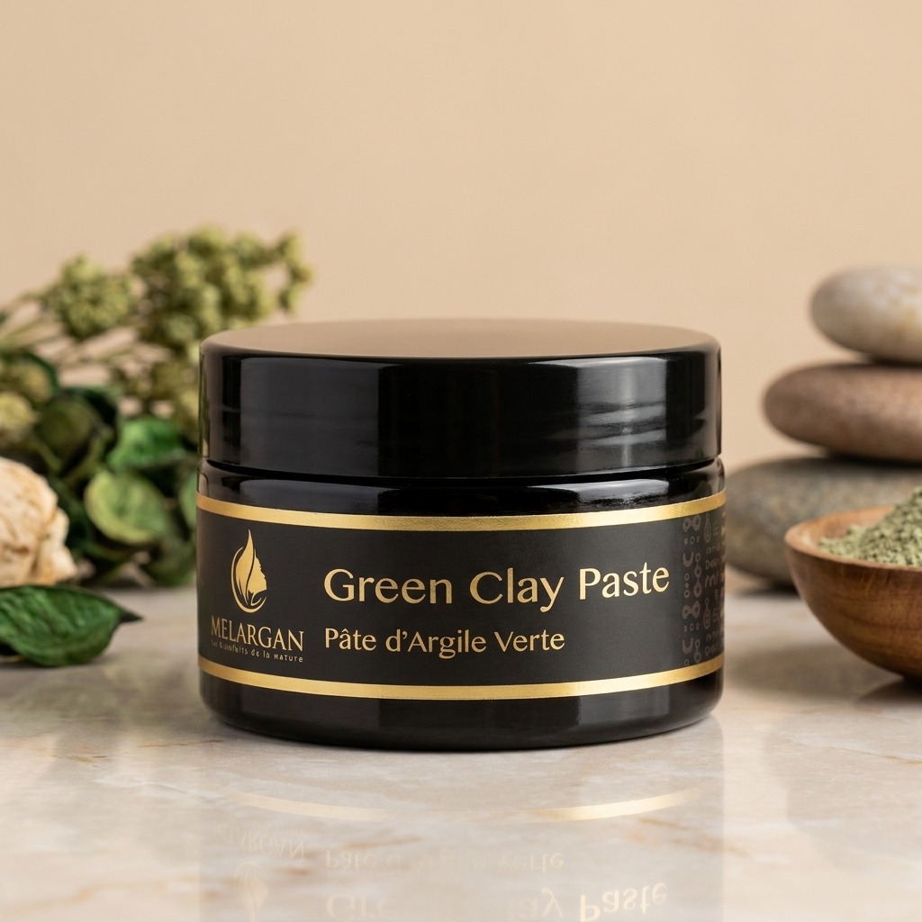 Pâte d'argile verte
